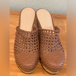Veronica Beard Woven Clogs